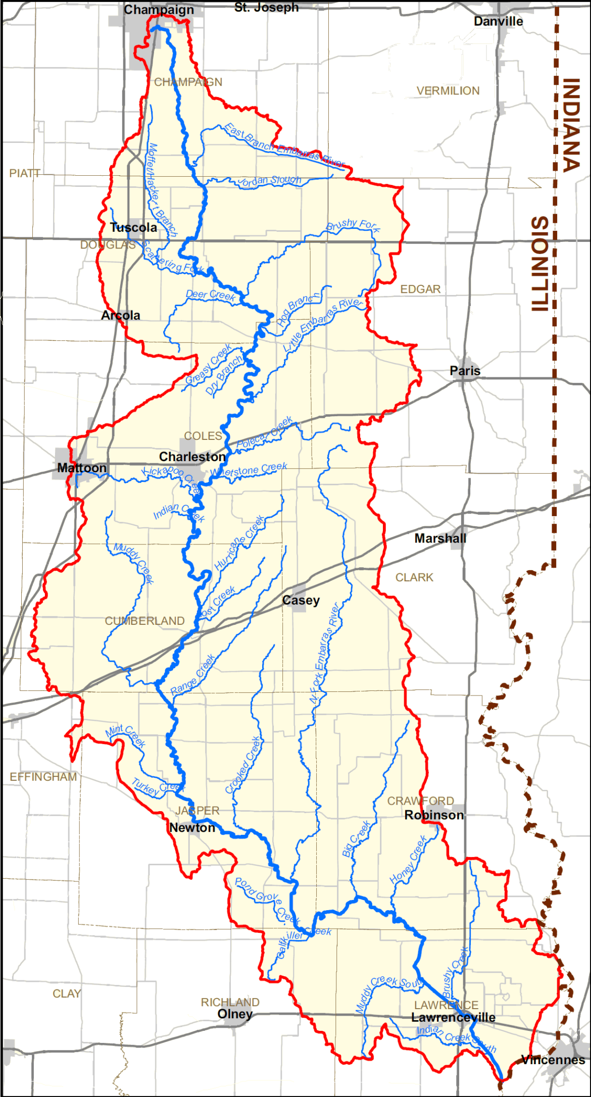 Embarras Watershed Plan Coles County Soil & Water Conservation District